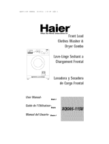 Haier XQG6511SU - Front-Load Washer/Dryer Combo Manual de usuario
