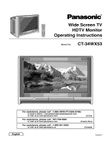 Panasonic CT-34WX53 El manual del propietario