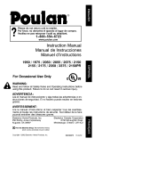 Poulan 2450 LE El manual del propietario