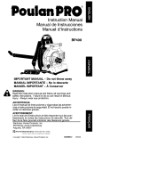 Poulan Pro BP400 El manual del propietario