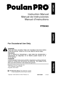 Poulan Pro PPB300 El manual del propietario