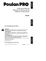 Poulan Pro PP446E El manual del propietario