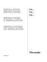Thermador T24ID80NLP/40 Guía de instalación