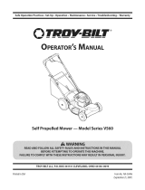 Troybilt V560 El manual del propietario