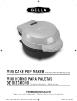 Bella Mini Cake Pop Maker, Teal El manual del propietario