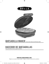 Bella 8″ Quesadilla Maker El manual del propietario