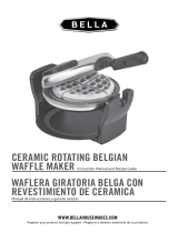 Bella Copper Ceramic Rotating Belgian Waffle Maker El manual del propietario