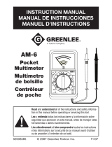 Greenlee AM-6 Manual de usuario