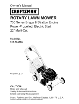 Craftsman 37436 - Rear Propelled Bag Lawn Mower El manual del propietario