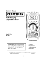 Craftsman 82139 El manual del propietario