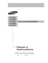 Samsung LN-T4665F Owner's Instructions Manual