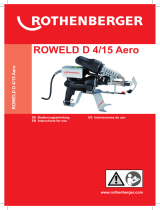 Rothenberger Hand welding extruder ROWELD Manual de usuario