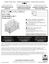 Delta ChildrenFarmhouse 6-in-1 Convertible Baby Crib
