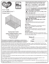Delta Children Heartland 4-in-1 Convertible Crib Assembly Instructions