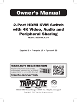 Tripp Lite TRIPP-LITE B005-HUA2-K 2-Port HDMI KVM Switch El manual del propietario