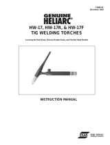 ESAB GENUINE Heliarc HW-17 Manual de usuario