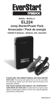 Schumacher EL224 Jump Starter/Power Pack Everstart El manual del propietario