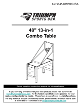 TRIUMPH 13-in-1 Combo Game Table El manual del propietario