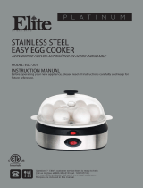 Elite Products Stainless Steel Easy Egg Cooker El manual del propietario