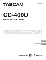 Tascam CD-400U El manual del propietario