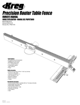Kreg Precision Router Table Fence Manual de usuario