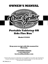 Char Griller E82424 El manual del propietario