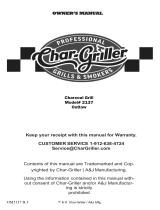 Char Griller E2137 El manual del propietario