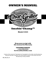 Char Griller 1624 Manual de usuario