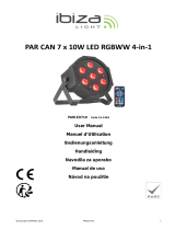 Ibiza Light PARLED710 Manual de usuario