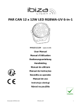 Ibiza Light & Sound PARLED712IR Manual de usuario