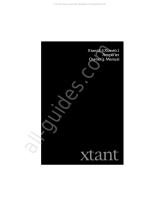 Xtant 3.1 El manual del propietario