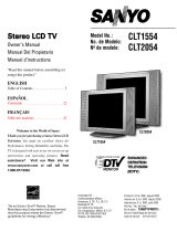 Sanyo CLT1554 EDTV Manual de usuario