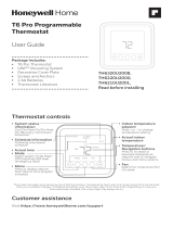 Honeywell Home T6 Pro Programmable Thermostat El manual del propietario