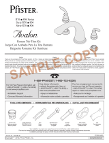 Pfister 806CB0Y Guía de instalación