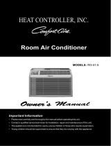 Heat Controller Comfort-Aire RG-51B El manual del propietario