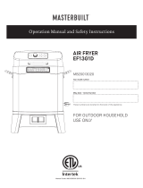 Masterbuilt EF13G1D Air Fryer El manual del propietario