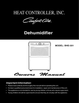 COMFORT-AIRE Dehumidifier BHD-301 Manual de usuario