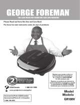George Foreman GR100V Manual de usuario