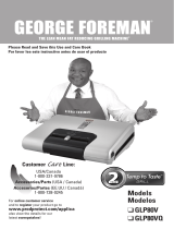 George Foreman Temp to Taste GLP80V El manual del propietario