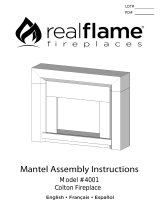 Real Flame 4001E-DW El manual del propietario