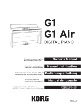 Korg G1 Air El manual del propietario