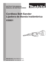 Makita XSB01 Cordless Belt Sander Manual de usuario