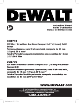 DeWalt DCD791B Manual de usuario