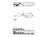 Milwaukee Milwaukee 2457-20 M12 Cordless 3/8" Sub-Compact 35 ft-Lbs 250 RPM Ratchet Manual de usuario