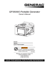 Generac GP3500iO G0071280 Manual de usuario