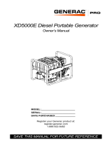 Generac XD5000E G0068640 Manual de usuario