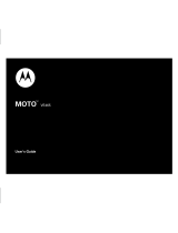 Motorola MOTO VE465 Manual de usuario