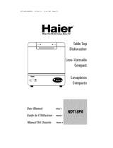 Haier HDT18PA - Space Saver Compact Dishwasher Manual de usuario