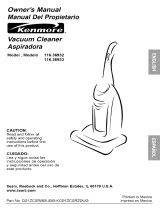 Kenmore 3693 - Progressive Bagless Upright El manual del propietario