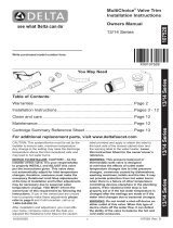 Delta Faucet T14453-CZ Manual de usuario